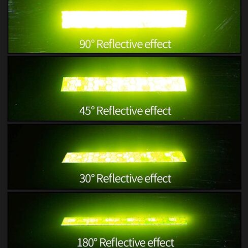 7 لفات شريط عاكس للضوء تحذير للسلامة في الهواء الطلق ملصق إضاءة مقاوم للماء للدراجة شريط لاصق عاكس للدراجة والدراجات النارية والسيارة، ديكور ذاتي اللصق DIY، ملصق عاكس (7 ألوان) in Kuwait