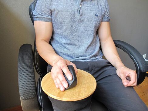 MOJO Beanbag Ergonomic Mousepad - Comfortable Mouse Pad for Sofa, Bed, Lap, Couch, and Anywhere Else (Black Leather) in Saudi Arabia