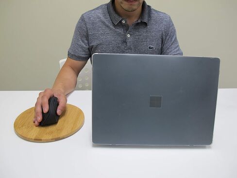MOJO Beanbag Ergonomic Mousepad - Comfortable Mouse Pad for Sofa, Bed, Lap, Couch, and Anywhere Else (Black Leather) in Saudi Arabia