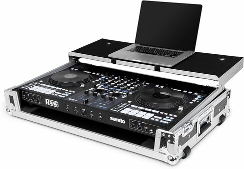 Headliner Flight Custom Fit Case with Laptop Platform and Wheels Compatible with Rane Four DJ Controller, DJ Equipment Road Case in Kuwait