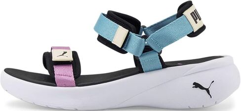 Puma - Womens Sportie Sandal Vola Shoes, Size: 9 M US, Color: Opera Mauve/Porcelain/Puma Black/Anise Flo in Saudi Arabia