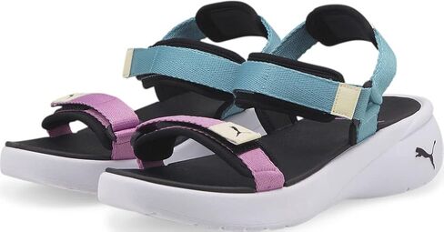 Puma - Womens Sportie Sandal Vola Shoes, Size: 9 M US, Color: Opera Mauve/Porcelain/Puma Black/Anise Flo in Saudi Arabia