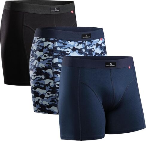 DANISH ENDURANCE Soft Cotton Boxer Briefs, Stretch Fit Underwear for Men, 3-Pack in Saudi Arabia