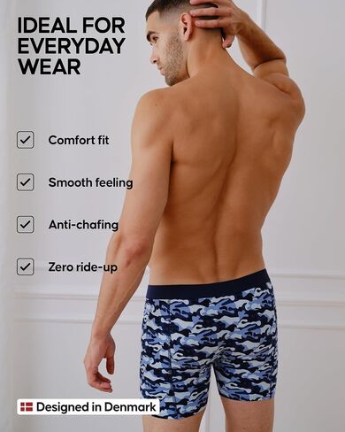 DANISH ENDURANCE Soft Cotton Boxer Briefs, Stretch Fit Underwear for Men, 3-Pack in Saudi Arabia