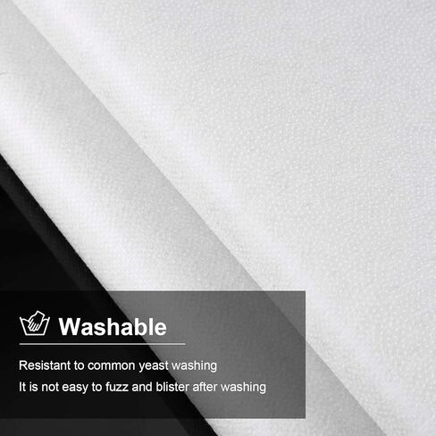 Lightweight Fusible Interfacing Non-Woven Interfacing Fabric Single-Sided Iron on Interfacing for DIY Supplies (White,60 Inch x 6 Yards) in Saudi Arabia