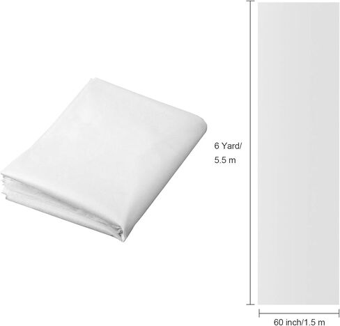 Lightweight Fusible Interfacing Non-Woven Interfacing Fabric Single-Sided Iron on Interfacing for DIY Supplies (White,60 Inch x 6 Yards) in Saudi Arabia