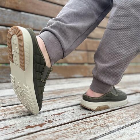 VOCECO Men's Arch Support Slippers Orthopedic Plantar Fasciitis Relief Slip-On Indoor Outdoor Camping Walking Loafers Casual House Shoes in Saudi Arabia