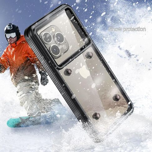 حافظة هاتف مقاومة للماء من AICase، حامل جراب عالمي تحت الماء مع حبل لهاتف iPhone 15 14 13 11 12 Pro Max Xr/Samsung Galaxy S23 S22 S21 S20/Note 20 10 5G/LG Stylo 6، Pixel 8 Pro_1 أسود in Kuwait