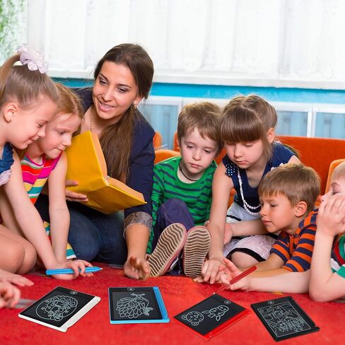 Nezyo 16 Pack 4.5 Inch Mini LCD Writing Tablet for Kids, Mix Colors in Kuwait