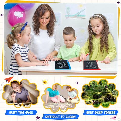 Nezyo 16 Pack 4.5 Inch Mini LCD Writing Tablet for Kids, Mix Colors in Kuwait