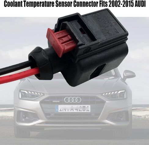 Huayicabpart 2 PIN موصل مستشعر درجة حرارة سائل التبريد متوافق مع Audi A4 Quattro 2002-2015 VW Golf Skoda 8K0973702 in Kuwait