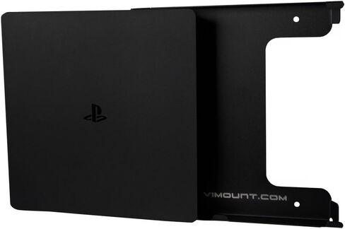 حامل معدني مثبت على الحائط من ViMount متوافق مع إصدار PlayStation 4 PS4 النحيف باللون الأبيض in Kuwait