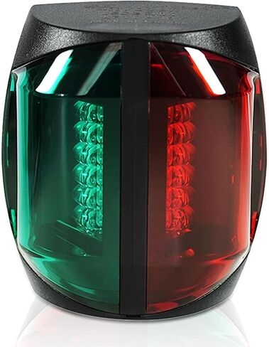 THALASSA Marine Boat Navigation Lights - 2NM 12V Red Port Green Starboard Light Stern 3 NM Bi-Color Lights - Operates at IP55/ IP67 - Water Resistant Lamp Safe Sailing as Signal Lamp in Saudi Arabia