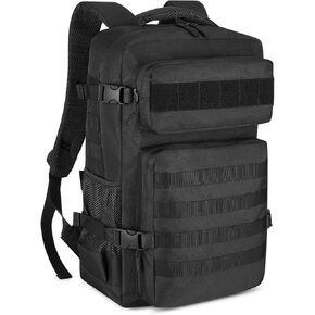 HUNTVP Tactical Backpack for Men 30L Military Backpack MOLLE Assault Pack Army Daypack Hunting Rucksack for Hiking Travel Work with Bottle Holder, Black in Kuwait