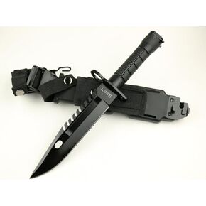 لوازم CN80H 12.8 بوصة سكين ذو نصل ثابت، سكين نجاة لأداة المساعدة الخارجية للأماكن الخارجية والمغامرة والبقاء وEDC (أسود) in Kuwait