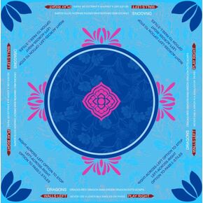 سجادة ماهجونج، سطح ألعاب من النيوبرين مقاس 31.5 × 31.5 بوصة مع قواعد، أحمر، غطاء طاولة لتقليل الضوضاء مضاد للانزلاق للبلاط والبطاقات، يتضمن حقيبة تخزين in Kuwait