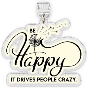 Be Happy It Drives People Crazy Charms for Kindle, Dust Plug Charm 1.5 Inches Funny Quote, Overstimulate Positivity, Lightning/Type C Acrylic Material Charms for E-Reader, Accessories for Kindle in Saudi Arabia
