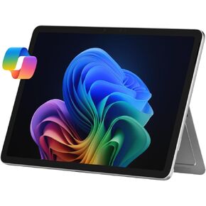 كمبيوتر محمول/كمبيوتر لوحي Microsoft Surface Pro 2 في 1 (2025)، نظام Windows 11 Copilot+ PC، شاشة لمس 12 بوصة، Snapdragon X Plus (8 كور)، ذاكرة وصول عشوائي 16 جيجابايت، تخزين 256 جيجابايت، بلاتيني (متجدد) in Kuwait