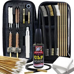 Gun Cleaning Kit for .22 .223Cal .22LR, 5.56 Cleaning kit with 30ml Gun Cleaning Oil, Cleaning Swabs, Bronze Bore Brush and Brass Jag Adapter with Portable Case in Saudi Arabia