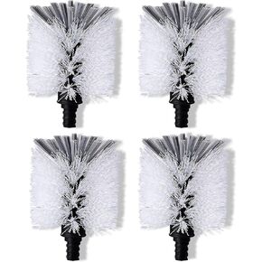 عبوات فرشاة الزجاجات الفولاذية لفرشاة الزجاجات المصنوعة من الفولاذ المقاوم للصدأ أوكسو فقط، 4 قطع رأس بديلة لفرشاة الزجاجات لزجاجة المياه النظيفة، وزجاجة الأطفال، والأواني الزجاجية، والأكواب in Kuwait