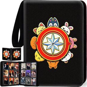 1008 Trading Card Binder 9 Pocket, 3-Ring Card Binder with 56 Page Removable Sleeves, High Storage Waterproof Trading Card Holder Collection Card Album Carrying Organizer Case for MTG TCG Cards in Saudi Arabia