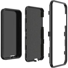 حافظة 24Six FamilyPlayer2 MP3 مع طبقات صلبة من مادة TPU ممتصة للصدمات وقبضة مزخرفة (أسود) in Kuwait