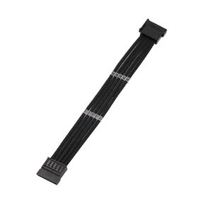 كابل تمديد الطاقة SATA 15Pin ذكر إلى أنثى بطول 4 مم 18AWG مع كابلات وأمشاط محول تمديد SATA HDD (30 سم، أبيض برتقالي) in Kuwait