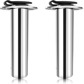 حامل قضيب صيد 90 درجة، عبوتان، 316 حامل قضيب من الفولاذ المقاوم للصدأ لقارب الصيد، حامل فلوش مع غطاء، شديد التحمل in Kuwait