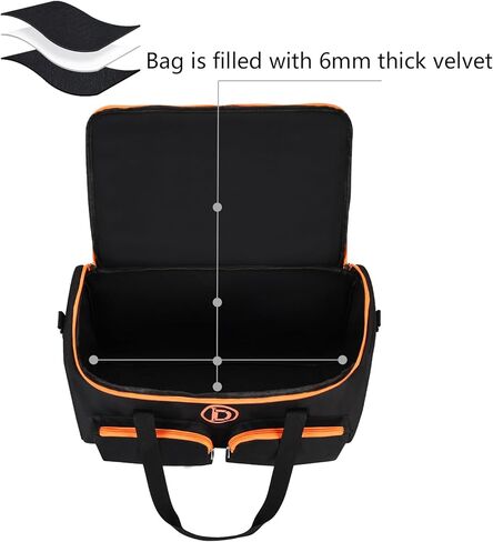 Carrying Travel Case Storage Tote Bag Rugged Cover Accessories for JBL PartyBox On-The-Go 2 Portable Party Speaker and Wireless Microphones,Case Bag for JBL Partybox ON The GO 2 Only in Saudi Arabia