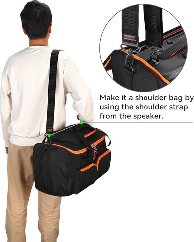 Carrying Travel Case Storage Tote Bag Rugged Cover Accessories for JBL PartyBox On-The-Go 2 Portable Party Speaker and Wireless Microphones,Case Bag for JBL Partybox ON The GO 2 Only in Saudi Arabia
