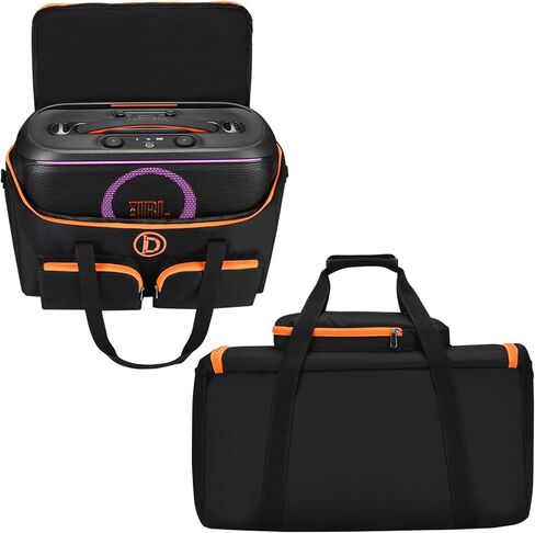 Carrying Travel Case Storage Tote Bag Rugged Cover Accessories for JBL PartyBox On-The-Go 2 Portable Party Speaker and Wireless Microphones,Case Bag for JBL Partybox ON The GO 2 Only in Saudi Arabia