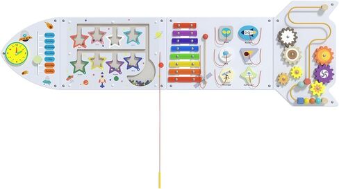 Unicorn Activity Wall Busy Board Panels - Sensory Wall Panel for Kids, Montessori Toddler Wall Activity Board, Wall Toys for Toddlers 3, Activity Cube, Perfect for Toddler Playroom, Pink in Saudi Arabia