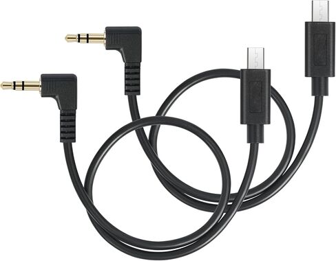 Devinal Timecode Sync Cable for Sony FX3 FX30 A7S3 A1, 3.5mm TRS to Micro USB Cable for Tentacle SYNC E Track E Timebar, Durable Tangle-Free Design, 28cm 11 inch in Saudi Arabia