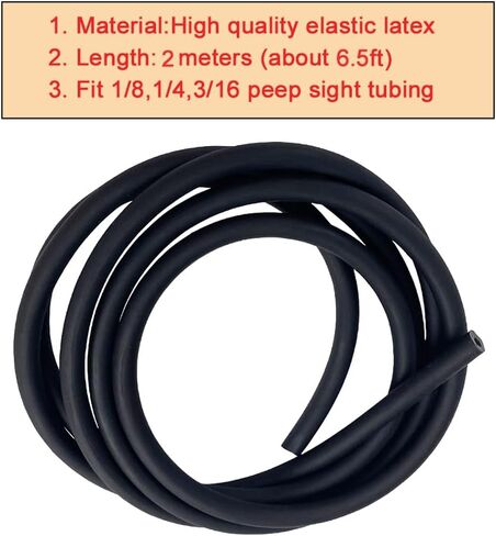 Archery Peep Sight Tubing Replacement Rubber Peep Sight Tube for Compound Bow Hunting Shooting Targeting Accessories in Kuwait
