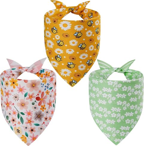 Fall Dog Bandanas Large 3pcs ، 6 نمط وشاح لعيد الشكر للصبي والفتاة ، منقوشة ومثلث عكسي المثلث عكسها للحيوانات الأليفة الجرو in Kuwait