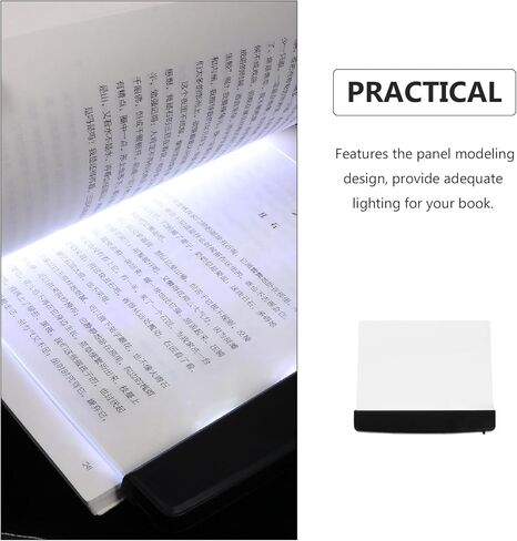 Luxshiny 2Pcs Portable Night Reading Lamps Eye Protection LED Panel Lights Battery Powered for Students Bedside Use in Saudi Arabia