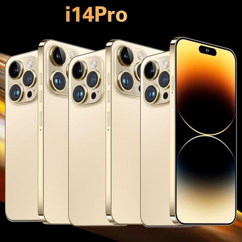 Original Back Glass Replacement for iPhone 14 Pro All Carriers with Pre-Installed Adhesive and Repair 14 Pro Tool (Gold) in Saudi Arabia