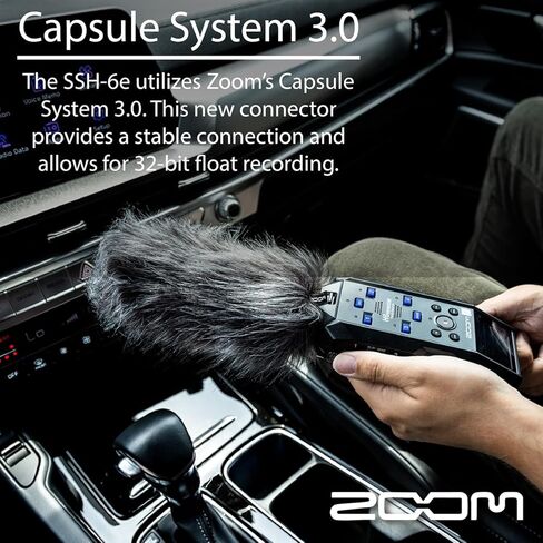حزمة مسجل Zoom H6 الأساسية مع كبسولة ميكروفون ستيريو Zoom Shotgun Mic، وميكروفون بودكاست، وسماعات الرأس، وكابل XLR، وحوامل الطاولة، والزجاج الأمامي، والكابلات، وبطاقة ذاكرة Micro SD سعة 2 × 64 جيجابايت in Saudi Arabia