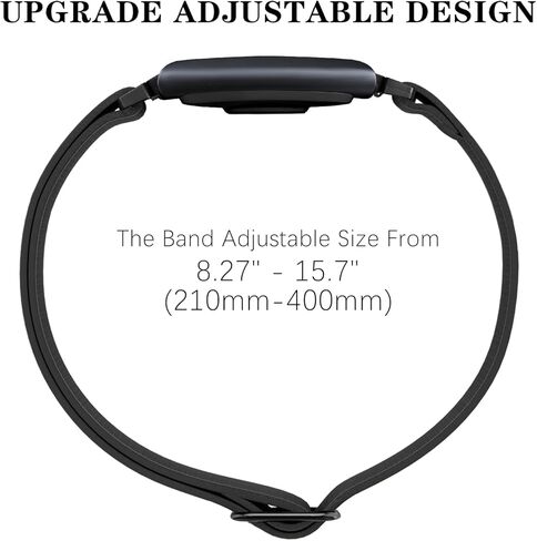 Bolesi Stretchy Bicep Arm Bands Compatible with Amazfit Helio Fitness Tracker,22mm Soft Breathable Lightweight Nylon Adjustable 38cm Long Replacement Sports Ankle Straps for Women Men Accessory in Saudi Arabia