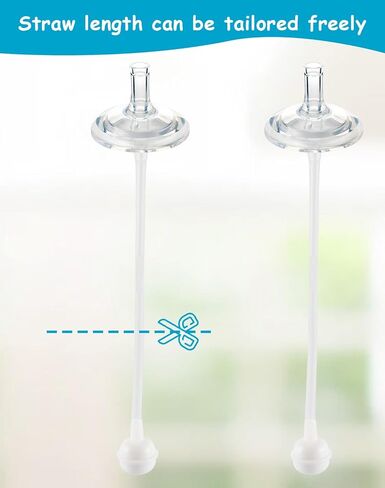 Straw Cup Conversion Kit for Philips Avent Natural Baby Bottles,Weighted Straw Sippy Cup Transition Kit with Soft Nipple and Handles for Toddler, 4-Pack， 8M+ in Saudi Arabia