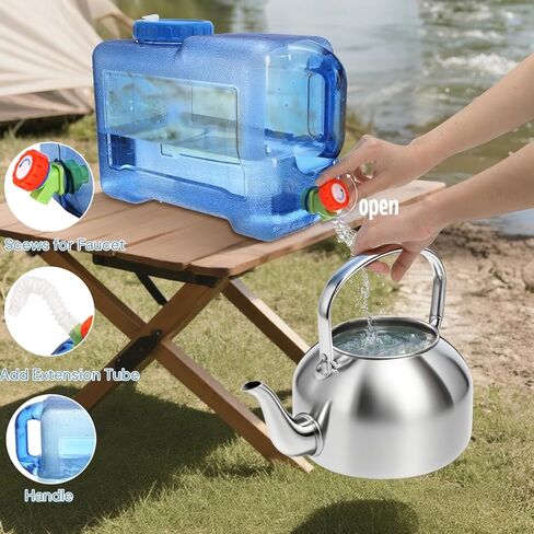 إبريق ماء ZOOFOX بسعة 3.17 جالون مع حنفية، حاوية مياه خالية من مادة BPA، خزان مياه محمول للطوارئ مانع للتسرب للتنزه في الهواء الطلق ومستلزمات النزهات والتخييم in Saudi Arabia