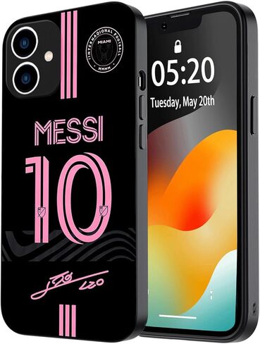 ZERMU for iPhone 16 15 14 13 12 11 Pro Max Plus Mini SE Case, Mess%i Soft TPU Shockproof Phone Rubber Cover Full Protection Bumper Case for Soccer Fans Style #10 in Saudi Arabia