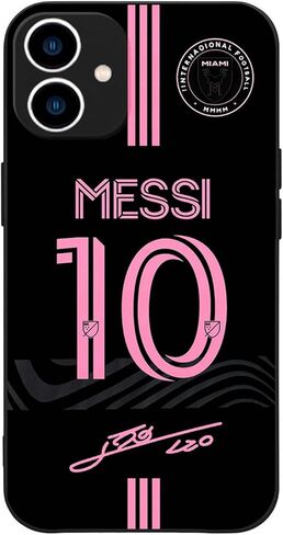ZERMU for iPhone 16 15 14 13 12 11 Pro Max Plus Mini SE Case, Mess%i Soft TPU Shockproof Phone Rubber Cover Full Protection Bumper Case for Soccer Fans Style #10 in Saudi Arabia
