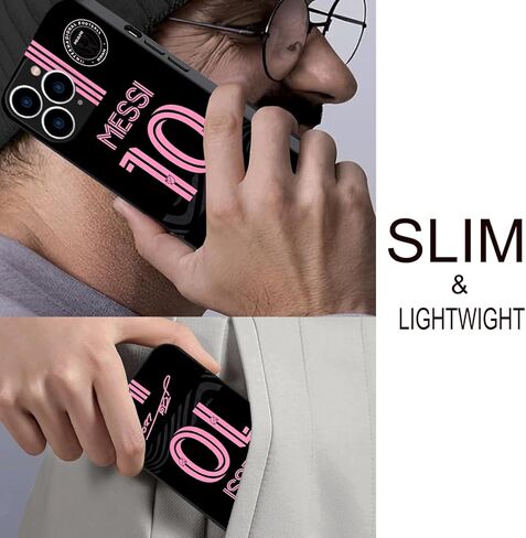 ZERMU for iPhone 16 15 14 13 12 11 Pro Max Plus Mini SE Case, Mess%i Soft TPU Shockproof Phone Rubber Cover Full Protection Bumper Case for Soccer Fans Style #10 in Saudi Arabia