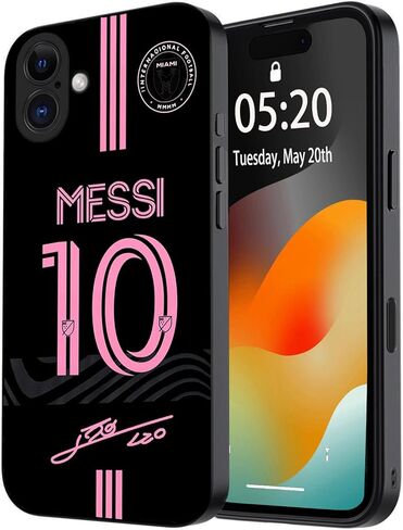 ZERMU for iPhone 16 15 14 13 12 11 Pro Max Plus Mini SE Case, Mess%i Soft TPU Shockproof Phone Rubber Cover Full Protection Bumper Case for Soccer Fans Style #10 in Saudi Arabia