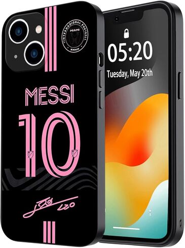ZERMU for iPhone 16 15 14 13 12 11 Pro Max Plus Mini SE Case, Mess%i Soft TPU Shockproof Phone Rubber Cover Full Protection Bumper Case for Soccer Fans Style #10 in Saudi Arabia