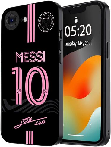 ZERMU for iPhone 16 15 14 13 12 11 Pro Max Plus Mini SE Case, Mess%i Soft TPU Shockproof Phone Rubber Cover Full Protection Bumper Case for Soccer Fans Style #10 in Saudi Arabia