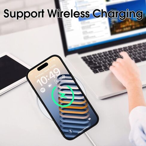 حافظة ZERMU لهاتف iPhone 14، تصميم لاعب كرة القدم Mess% حماية كاملة من الزجاج الخلفي + غطاء ممتص للصدمات من السيليكون لهاتف iPhone 14 6.1 بوصة، موضوع الأرجنتين #10 in Kuwait