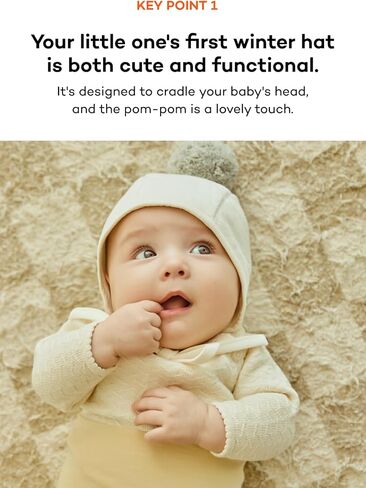 Konny Baby Winter Bonnet Hat for Newborn and Infant Baby Girls and Boys Unisex Warm Cozy Fluffy in Saudi Arabia