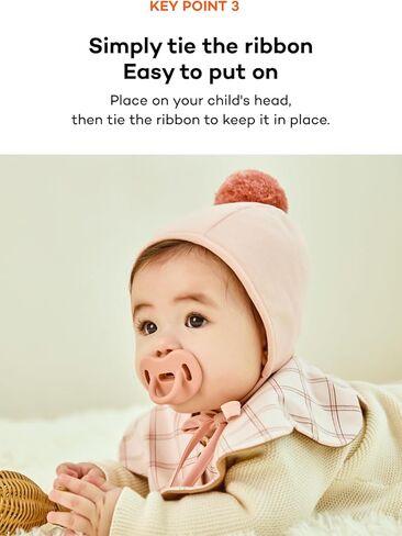 Konny Baby Winter Bonnet Hat for Newborn and Infant Baby Girls and Boys Unisex Warm Cozy Fluffy in Saudi Arabia